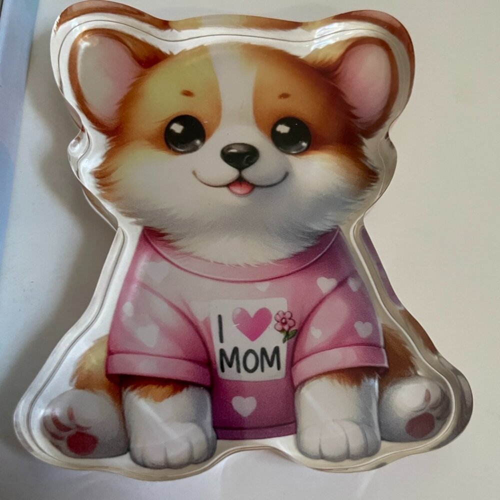 Corgi “I ❤️ Mom” Gift  + Greeting Box Set